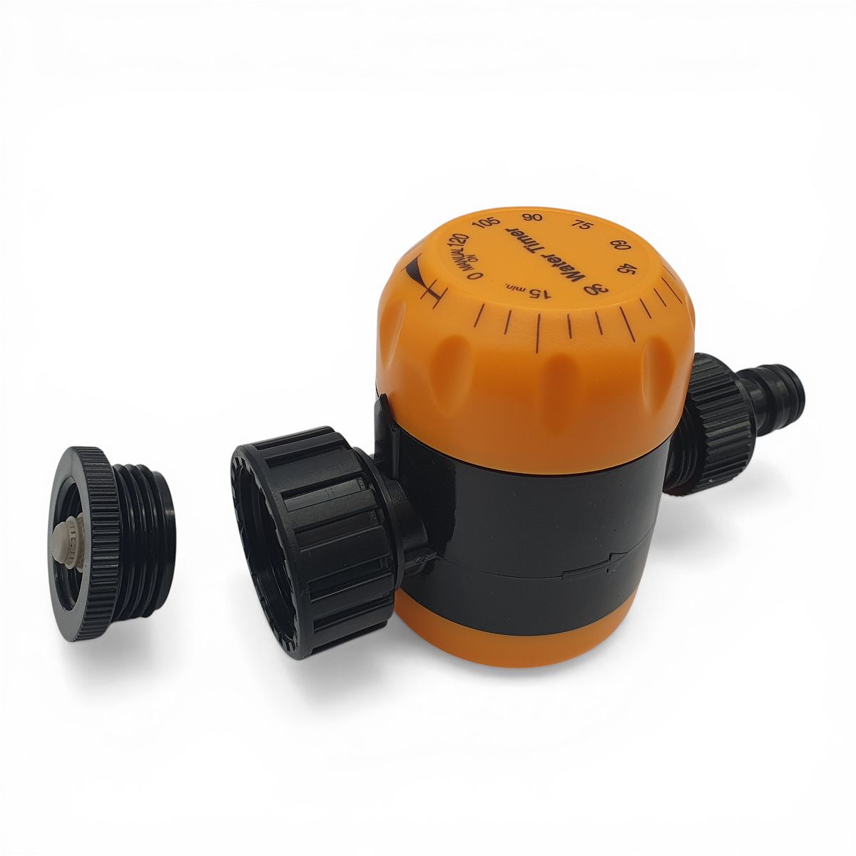 Mechanický vodní časovač pro hadicový rozvod s přívodním závitem 1" a redukcí 1"-3/4 a vývodem na rychlospojku 520 3 Mechanický vodní časovač pro hadicový rozvod s přívodním závitem 1" a redukcí 1"-3/4 a vývodem na rychlospojku 520