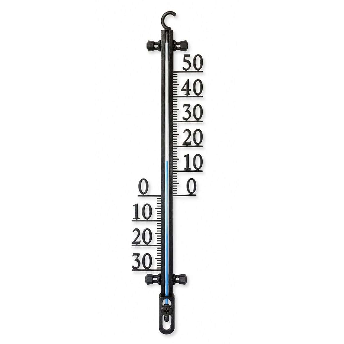 Teploměr venkovní 47 cm černý plast 926 1 Teploměr venkovní 47 cm černý plast 926